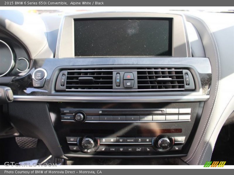 Controls of 2015 6 Series 650i Convertible