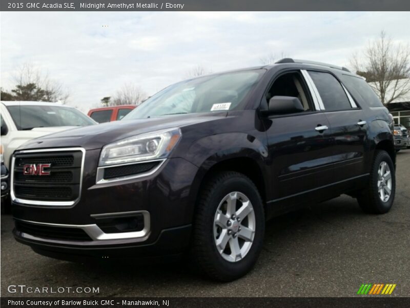 Midnight Amethyst Metallic / Ebony 2015 GMC Acadia SLE