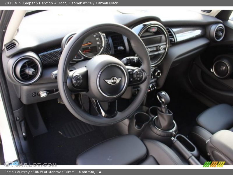 Pepper White / Carbon Black 2015 Mini Cooper S Hardtop 4 Door