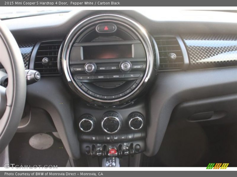 Pepper White / Carbon Black 2015 Mini Cooper S Hardtop 4 Door
