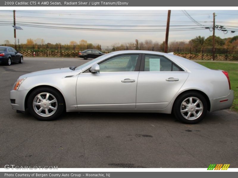 Radiant Silver / Light Titanium/Ebony 2009 Cadillac CTS 4 AWD Sedan