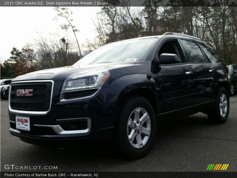 Dark Sapphire Blue Metallic / Ebony 2015 GMC Acadia SLE