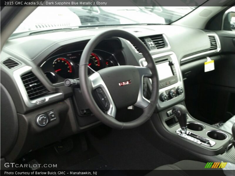 Dark Sapphire Blue Metallic / Ebony 2015 GMC Acadia SLE