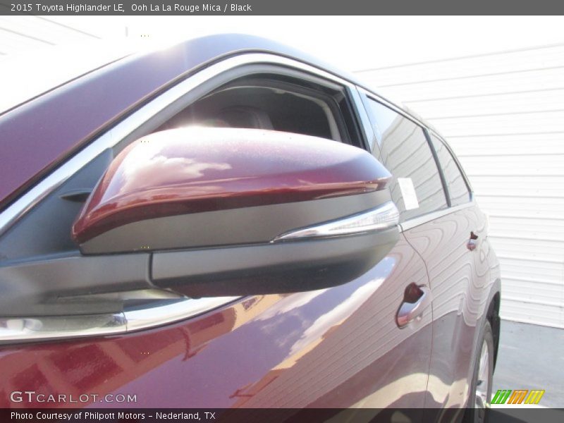 Ooh La La Rouge Mica / Black 2015 Toyota Highlander LE