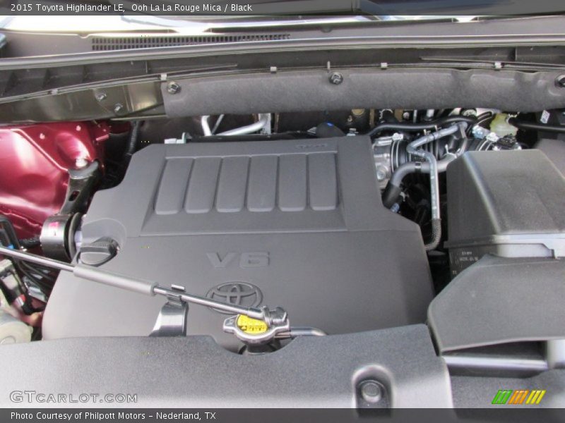 Ooh La La Rouge Mica / Black 2015 Toyota Highlander LE