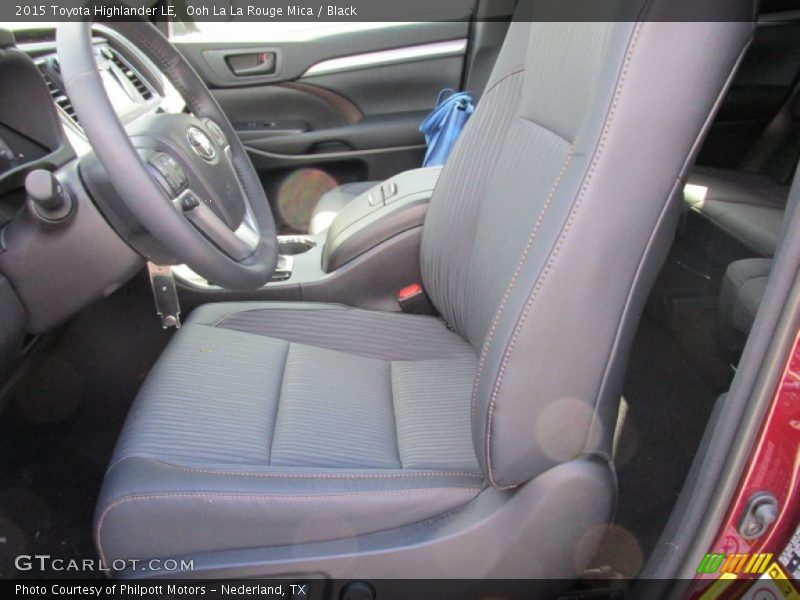 Ooh La La Rouge Mica / Black 2015 Toyota Highlander LE