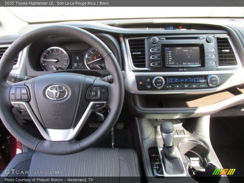 Ooh La La Rouge Mica / Black 2015 Toyota Highlander LE