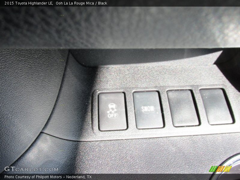 Ooh La La Rouge Mica / Black 2015 Toyota Highlander LE