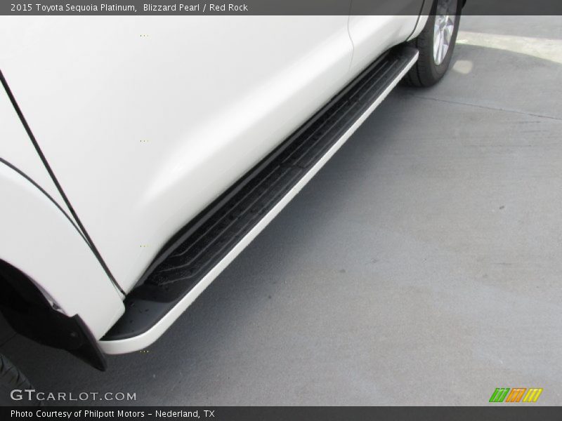 Blizzard Pearl / Red Rock 2015 Toyota Sequoia Platinum