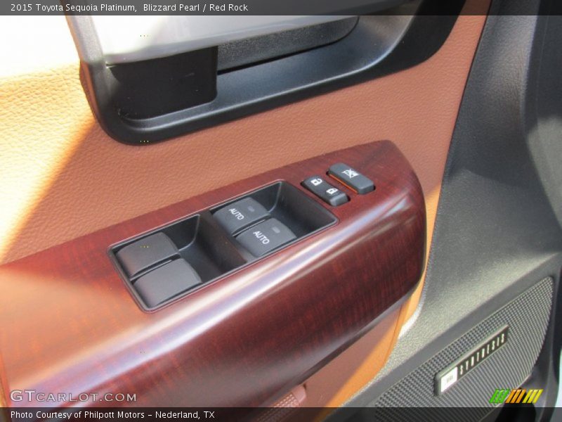 Blizzard Pearl / Red Rock 2015 Toyota Sequoia Platinum