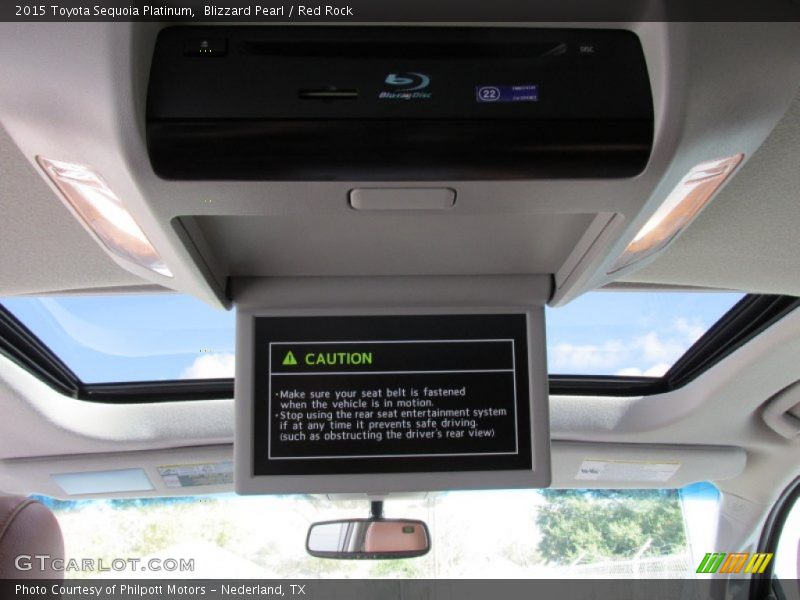 Blizzard Pearl / Red Rock 2015 Toyota Sequoia Platinum