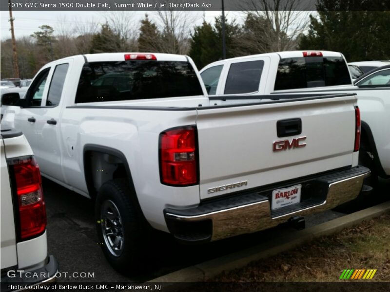 Summit White / Jet Black/Dark Ash 2015 GMC Sierra 1500 Double Cab
