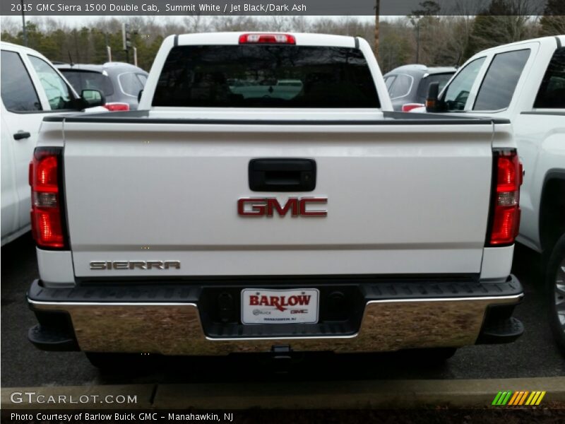 Summit White / Jet Black/Dark Ash 2015 GMC Sierra 1500 Double Cab