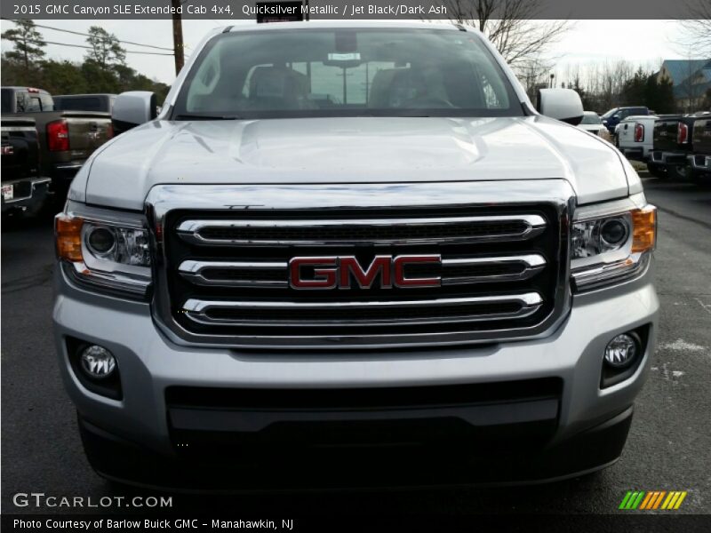 Quicksilver Metallic / Jet Black/Dark Ash 2015 GMC Canyon SLE Extended Cab 4x4