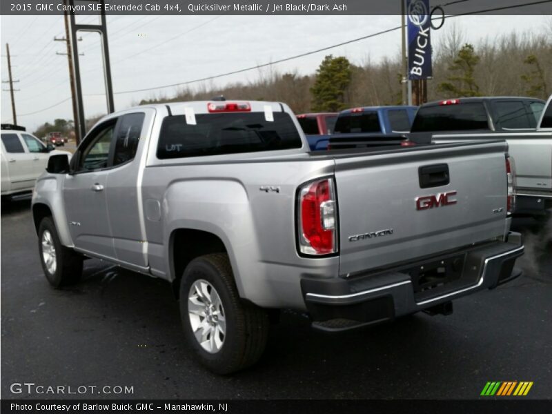  2015 Canyon SLE Extended Cab 4x4 Quicksilver Metallic