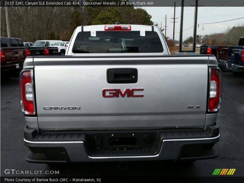 Quicksilver Metallic / Jet Black/Dark Ash 2015 GMC Canyon SLE Extended Cab 4x4