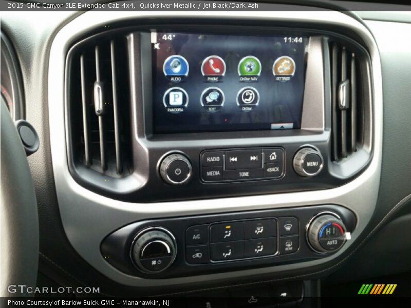 Quicksilver Metallic / Jet Black/Dark Ash 2015 GMC Canyon SLE Extended Cab 4x4