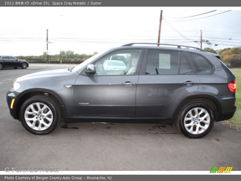 Space Gray Metallic / Oyster 2011 BMW X5 xDrive 35i