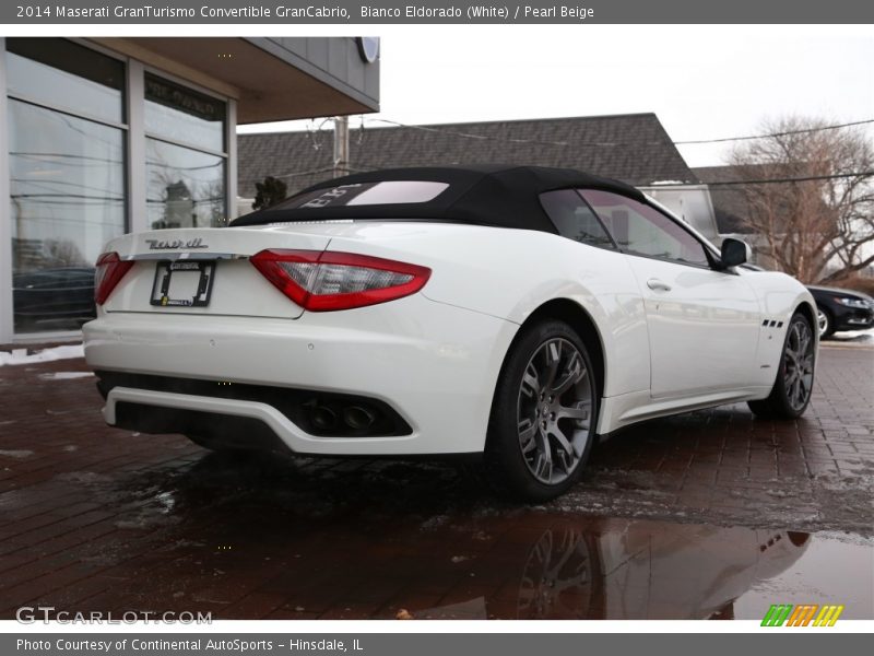 Bianco Eldorado (White) / Pearl Beige 2014 Maserati GranTurismo Convertible GranCabrio