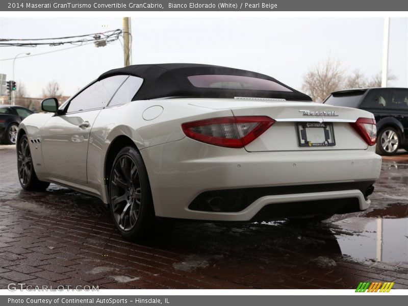 Bianco Eldorado (White) / Pearl Beige 2014 Maserati GranTurismo Convertible GranCabrio