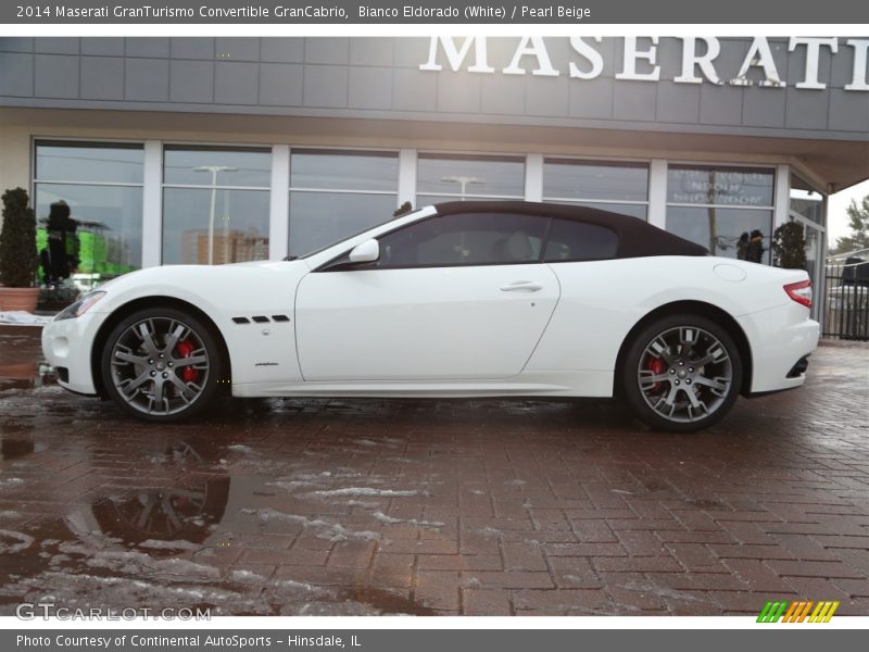 Bianco Eldorado (White) / Pearl Beige 2014 Maserati GranTurismo Convertible GranCabrio