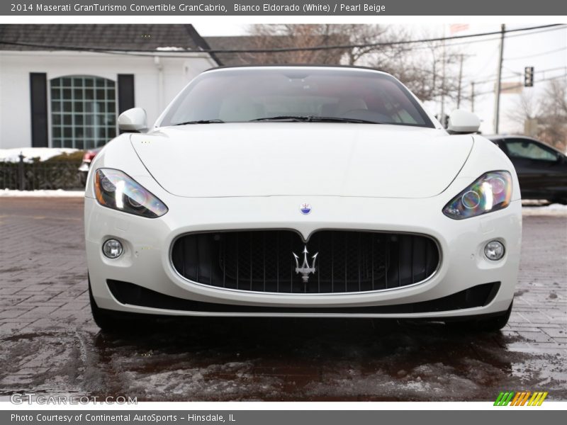 Bianco Eldorado (White) / Pearl Beige 2014 Maserati GranTurismo Convertible GranCabrio