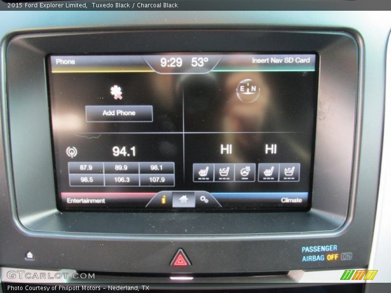 Tuxedo Black / Charcoal Black 2015 Ford Explorer Limited