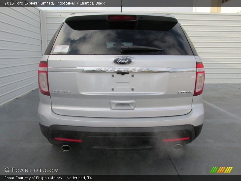 Ingot Silver / Charcoal Black 2015 Ford Explorer Limited