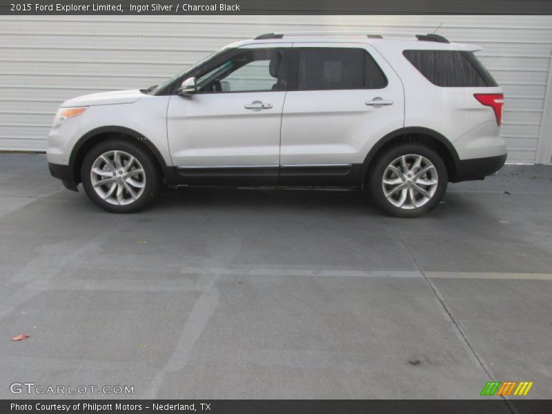 Ingot Silver / Charcoal Black 2015 Ford Explorer Limited