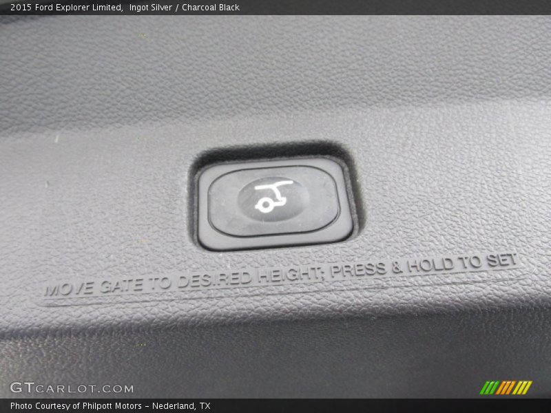 Ingot Silver / Charcoal Black 2015 Ford Explorer Limited