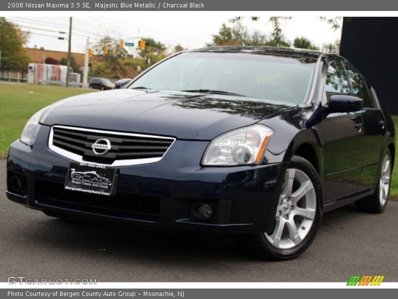 Majestic Blue Metallic / Charcoal Black 2008 Nissan Maxima 3.5 SE
