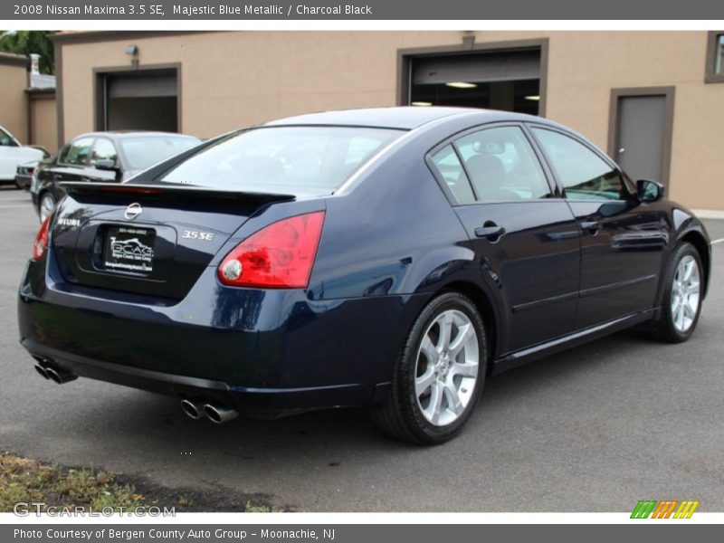 Majestic Blue Metallic / Charcoal Black 2008 Nissan Maxima 3.5 SE