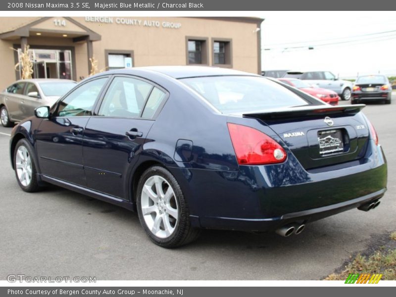Majestic Blue Metallic / Charcoal Black 2008 Nissan Maxima 3.5 SE