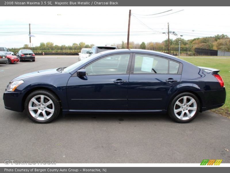 Majestic Blue Metallic / Charcoal Black 2008 Nissan Maxima 3.5 SE