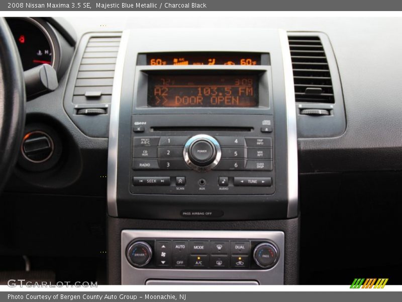 Majestic Blue Metallic / Charcoal Black 2008 Nissan Maxima 3.5 SE