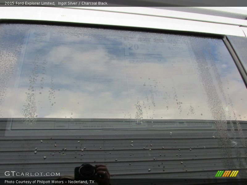 Ingot Silver / Charcoal Black 2015 Ford Explorer Limited