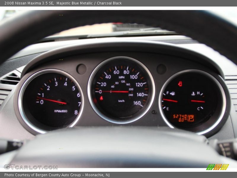 Majestic Blue Metallic / Charcoal Black 2008 Nissan Maxima 3.5 SE