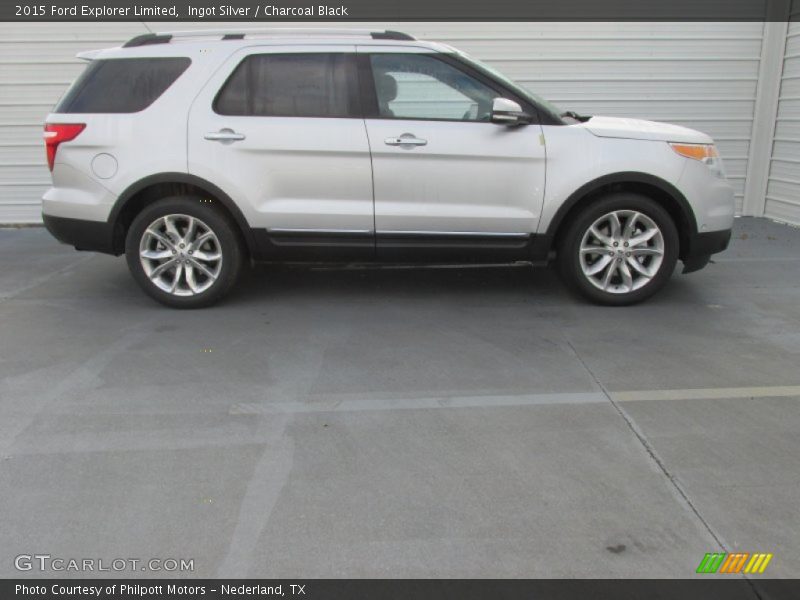 Ingot Silver / Charcoal Black 2015 Ford Explorer Limited