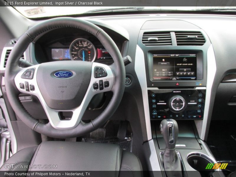 Ingot Silver / Charcoal Black 2015 Ford Explorer Limited