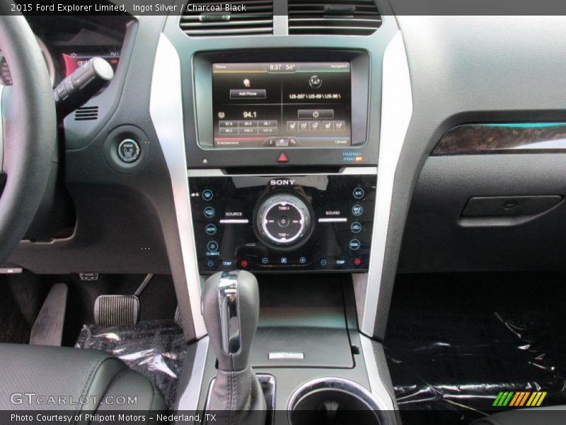 Ingot Silver / Charcoal Black 2015 Ford Explorer Limited