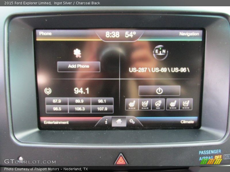 Ingot Silver / Charcoal Black 2015 Ford Explorer Limited