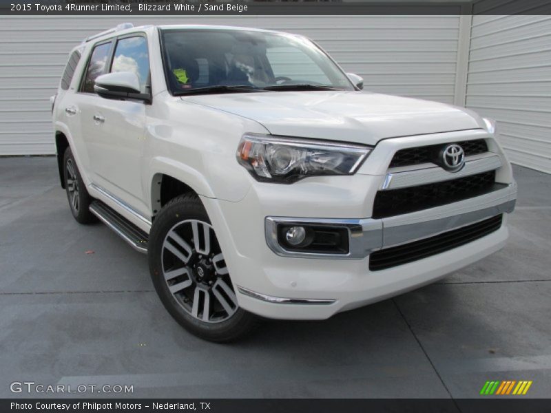 Blizzard White / Sand Beige 2015 Toyota 4Runner Limited