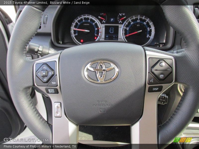 Blizzard White / Sand Beige 2015 Toyota 4Runner Limited