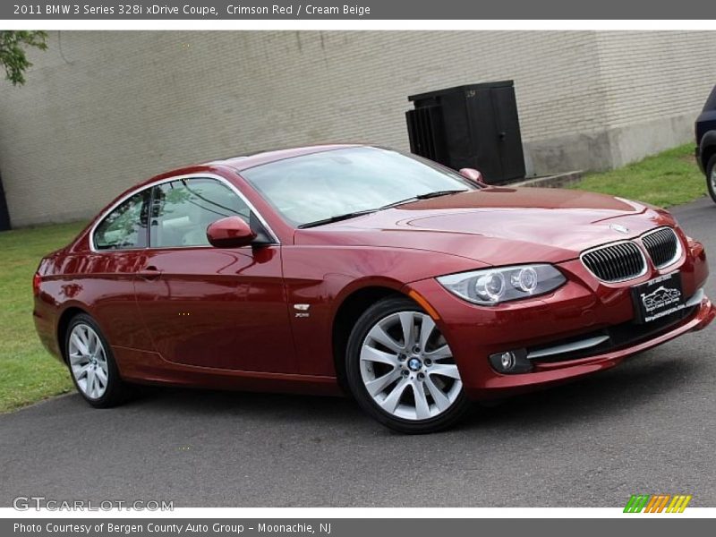 Crimson Red / Cream Beige 2011 BMW 3 Series 328i xDrive Coupe