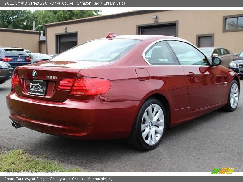Crimson Red / Cream Beige 2011 BMW 3 Series 328i xDrive Coupe