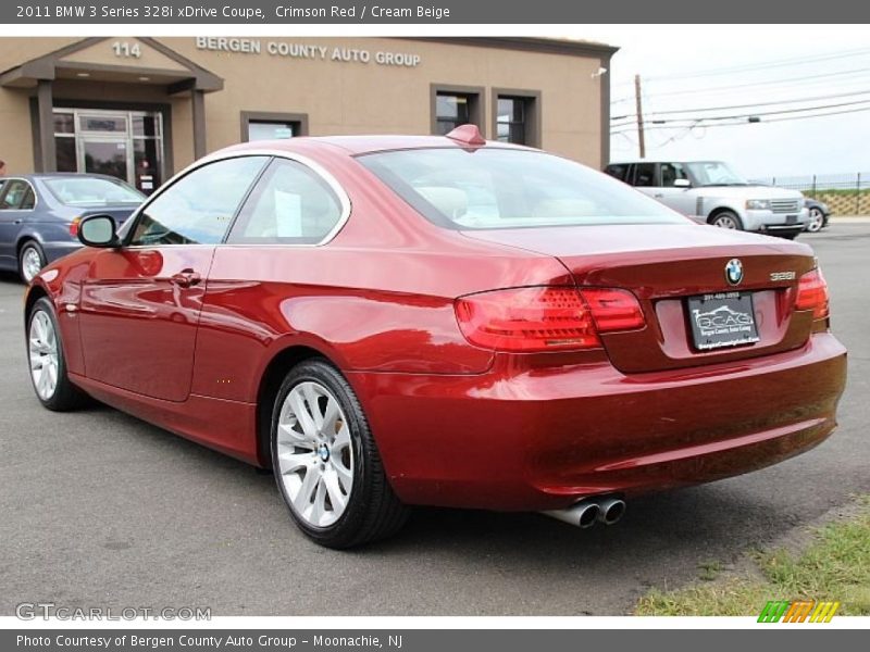 Crimson Red / Cream Beige 2011 BMW 3 Series 328i xDrive Coupe
