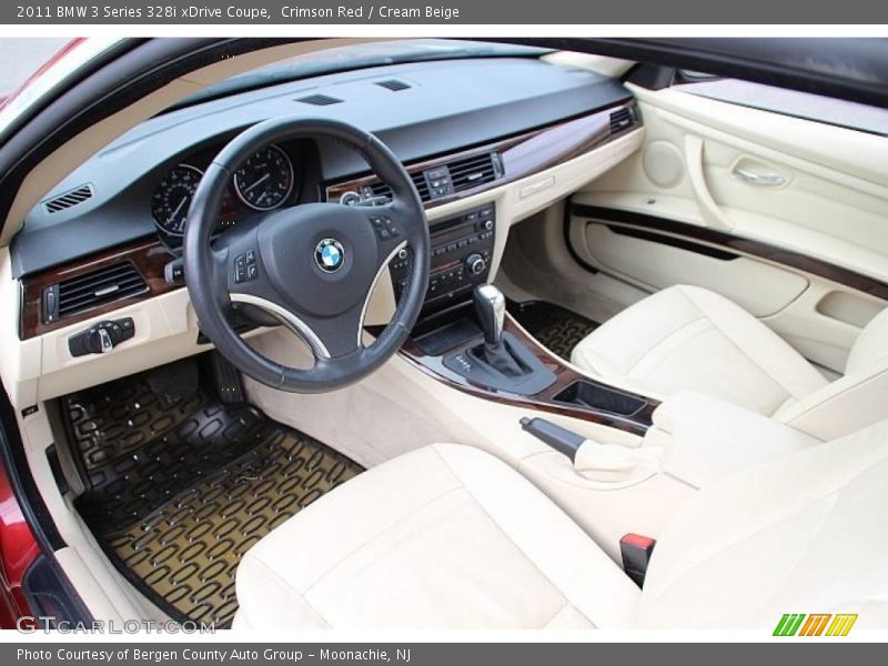  2011 3 Series 328i xDrive Coupe Cream Beige Interior