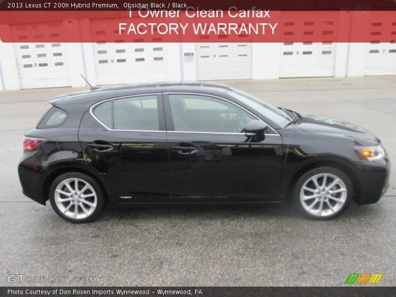 Obsidian Black / Black 2013 Lexus CT 200h Hybrid Premium