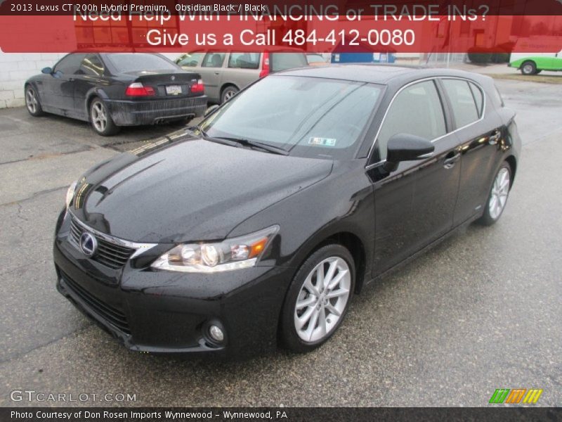 Obsidian Black / Black 2013 Lexus CT 200h Hybrid Premium