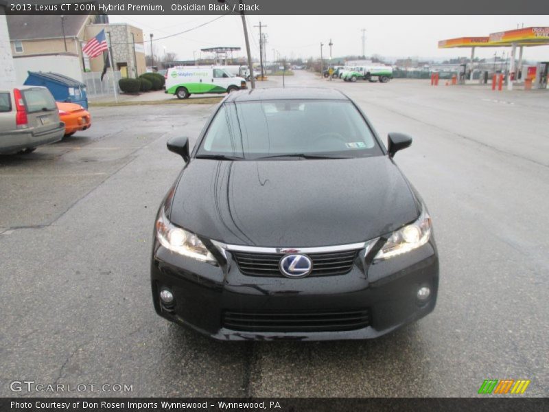 Obsidian Black / Black 2013 Lexus CT 200h Hybrid Premium